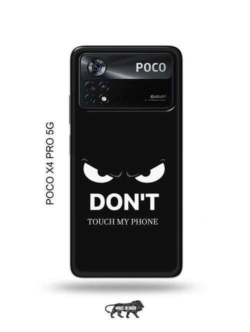 don't touch my phone back cover compatible with poco x4 pro 5g - 19003136 - Very Small Image - 1