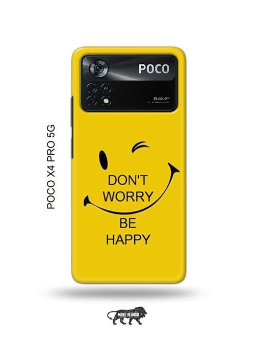 funny face yellow back cover compatible with poco x4 pro 5g - 19003146 - Very Small Image - 1