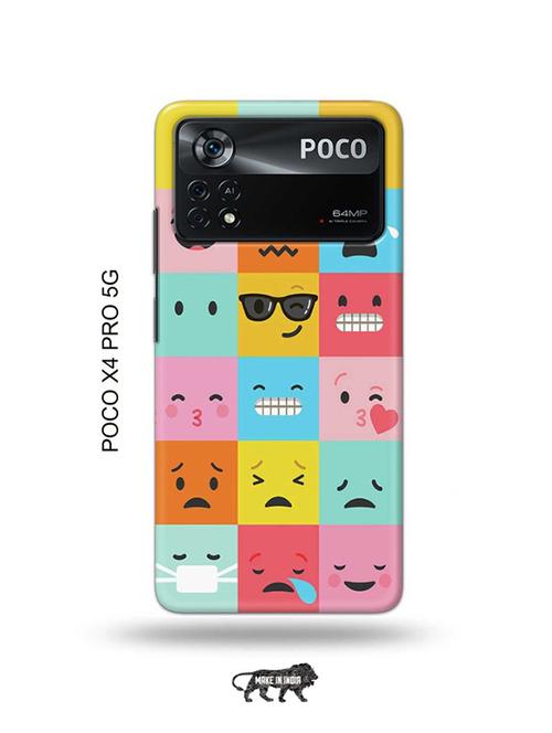 emojies back cover compatible with poco x4 pro 5g - 19003176 - Very Small Image - 1