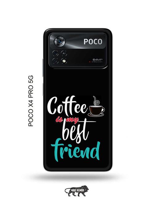 coffee is my best friend back cover compatible with poco x4 pro 5g - 19003211 - Very Small Image - 1