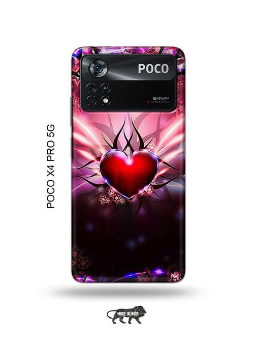 heart back cover compatible with poco x4 pro 5g - 19003230 - Very Small Image - 1