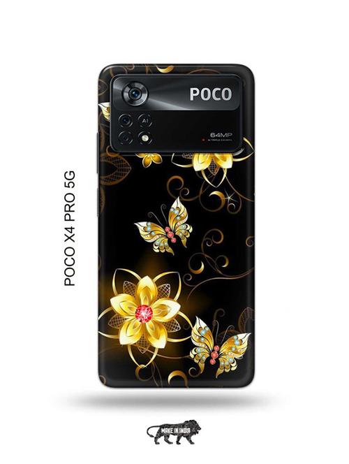 flowers back cover compatible with poco x4 pro 5g - 19003260 - Very Small Image - 1