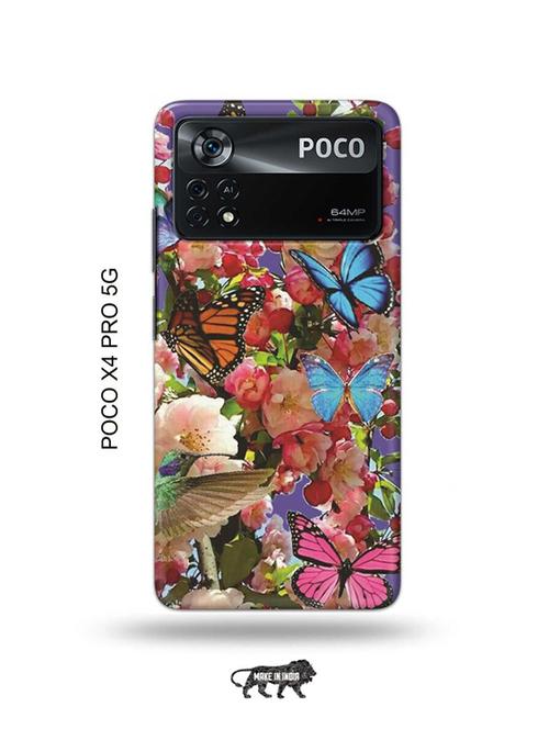flowers back cover compatible with poco x4 pro 5g - 19003282 - Very Small Image - 1