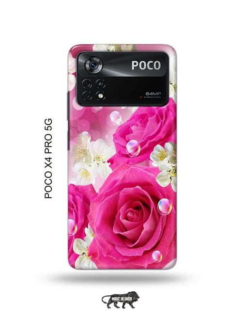flowers back cover compatible with poco x4 pro 5g - 19003292 - Very Small Image - 1