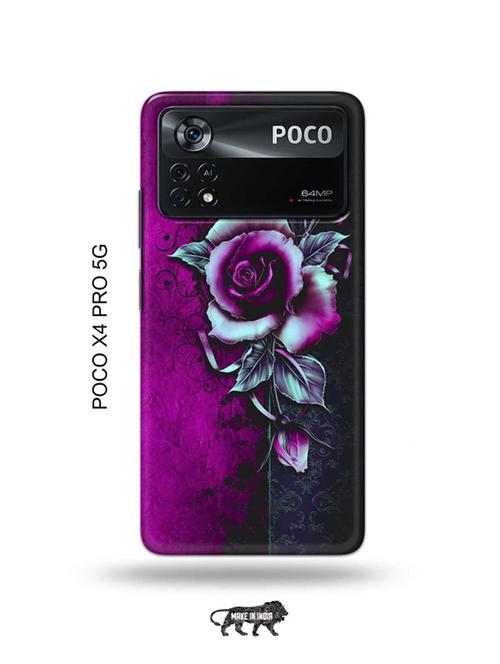 flowers back cover compatible with poco x4 pro 5g - 19003294 - Very Small Image - 1