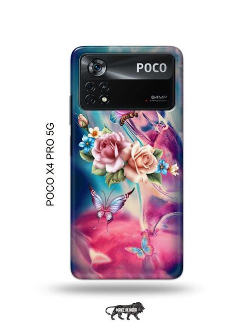 flowers back cover compatible with poco x4 pro 5g - 19003296 - Very Small Image - 1