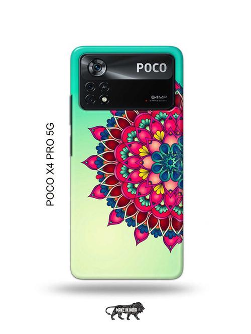 flowers back cover compatible with poco x4 pro 5g - 19003297 - Very Small Image - 1
