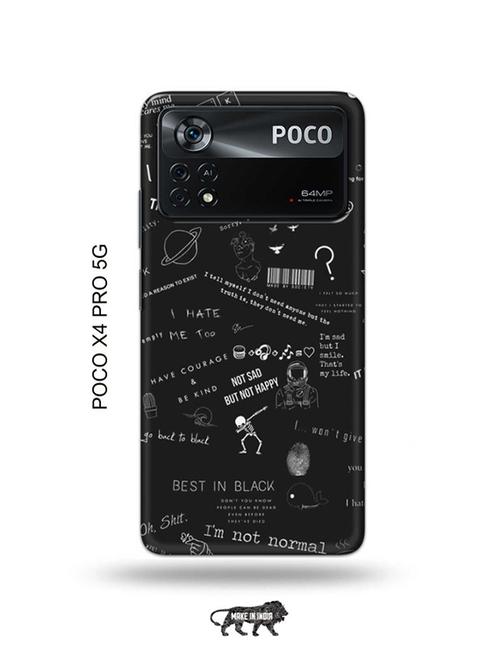 nerdy sorry back cover compatible with poco x4 pro 5g - 19003312 - Very Small Image - 1