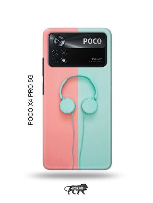 hipster headset back cover compatible with poco x4 pro 5g - 19003321 - Very Small Image - 1
