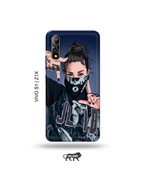 funky girl back cover compatible with vivo s1, vivo z1x - 19003432 - Very Small Image - 1