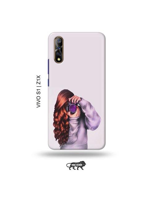 camera buff girl back cover compatible with vivo s1, vivo z1x - 19003457 - Very Small Image - 1