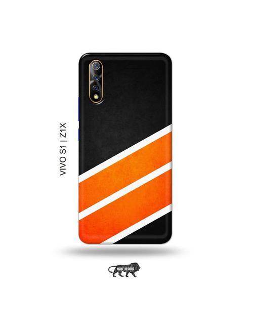 orange strips back cover compatible with vivo s1, vivo z1x - 19003461 - Very Small Image - 1