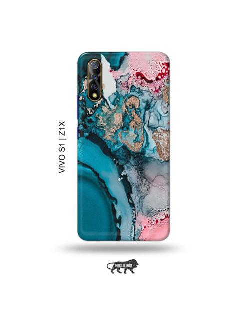 colour marble back cover compatible with vivo s1, vivo z1x - 19003468 - Very Small Image - 1