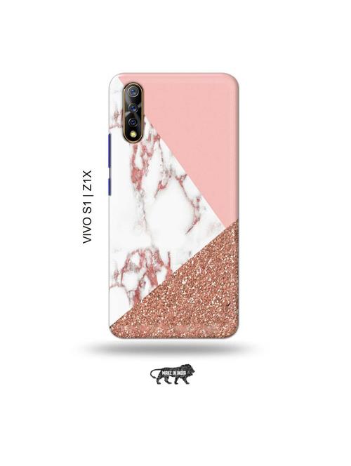 glitter marble back cover compatible with vivo s1, vivo z1x - 19003570 - Very Small Image - 1