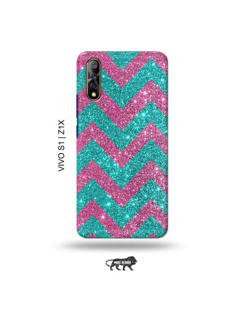 colourful back cover compatible with vivo s1, vivo z1x - 19003585 - Very Small Image - 1