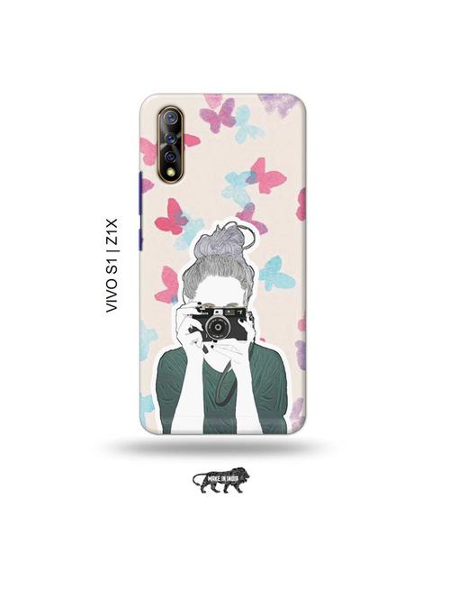 camera buff girl back cover compatible with vivo s1, vivo z1x - 19003623 - Very Small Image - 1