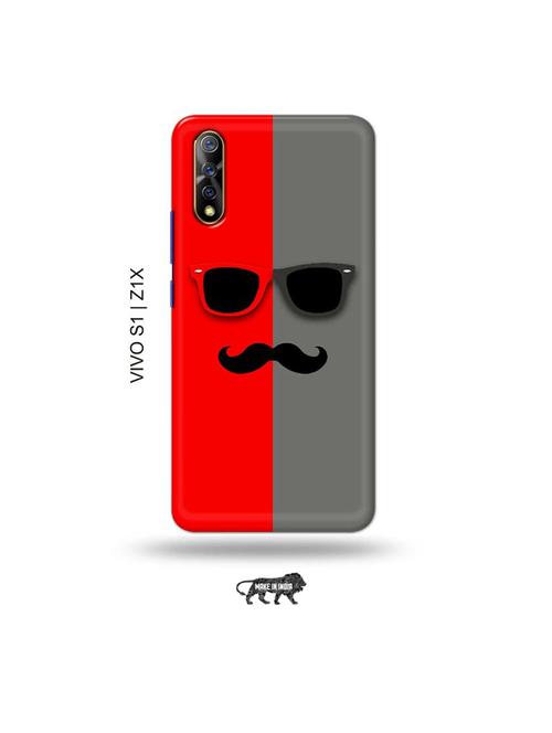 hipster red back cover compatible with vivo s1, vivo z1x - 19003631 - Very Small Image - 1