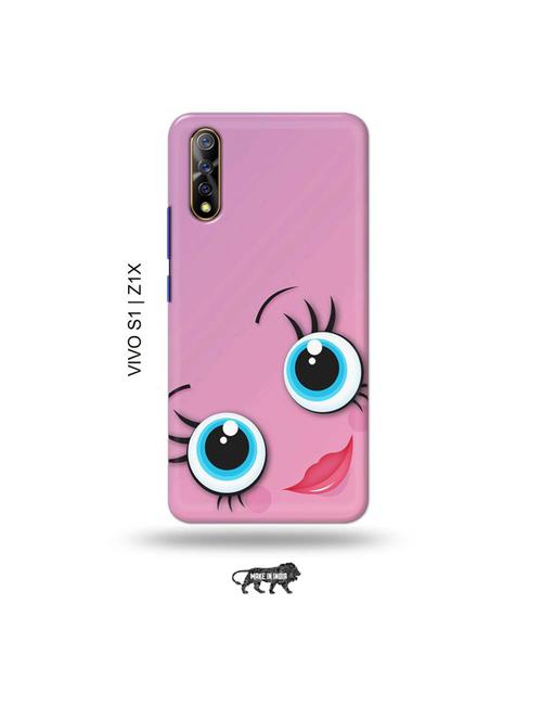 girlie eyes back cover compatible with vivo s1, vivo z1x - 19003644 - Very Small Image - 1