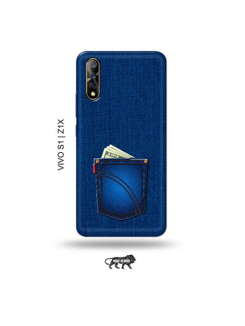 jeans back cover compatible with vivo s1, vivo z1x - 19003727 - Very Small Image - 1