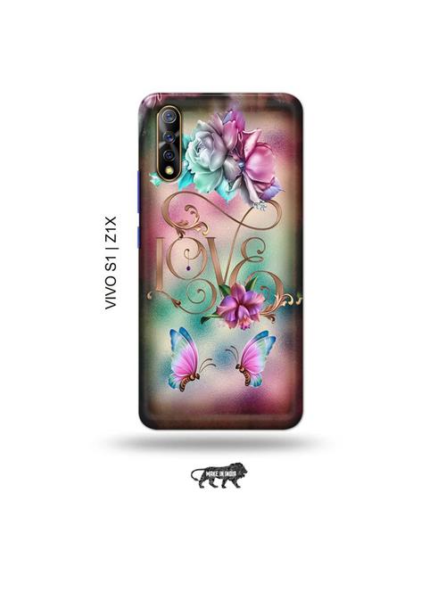 floral love back cover compatible with vivo s1, vivo z1x - 19003733 - Very Small Image - 1
