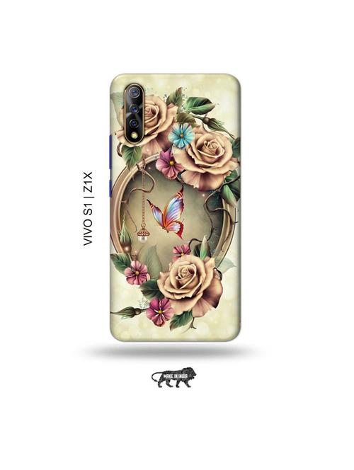 floral back cover compatible with vivo s1, vivo z1x - 19003764 - Very Small Image - 1