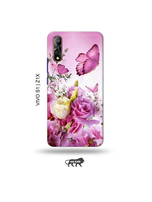 flowers back cover compatible with vivo s1, vivo z1x - 19003770 - Very Small Image - 1