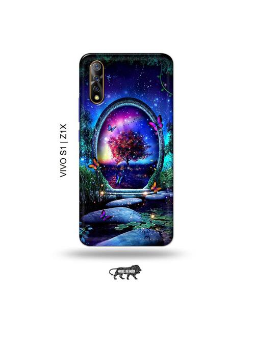 flowers back cover compatible with vivo s1, vivo z1x - 19003777 - Very Small Image - 1