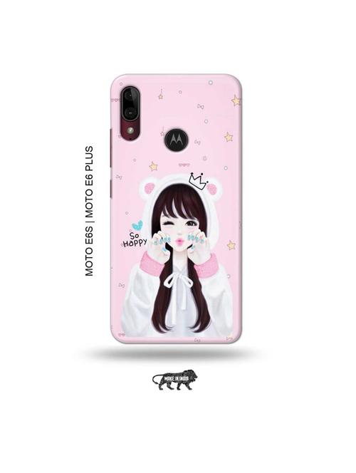 girlie back cover compatible with moto e6s , moto e6 plus - 19003925 - Very Small Image - 1