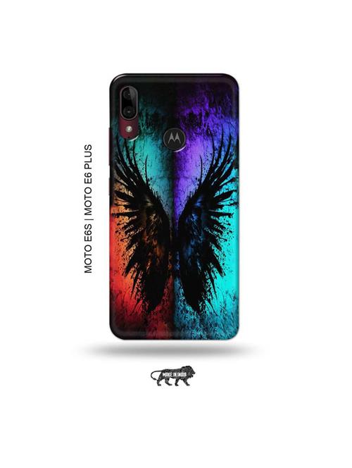 coulrful butterfly back cover compatible with moto e6s , moto e6 plus - 19003950 - Very Small Image - 1