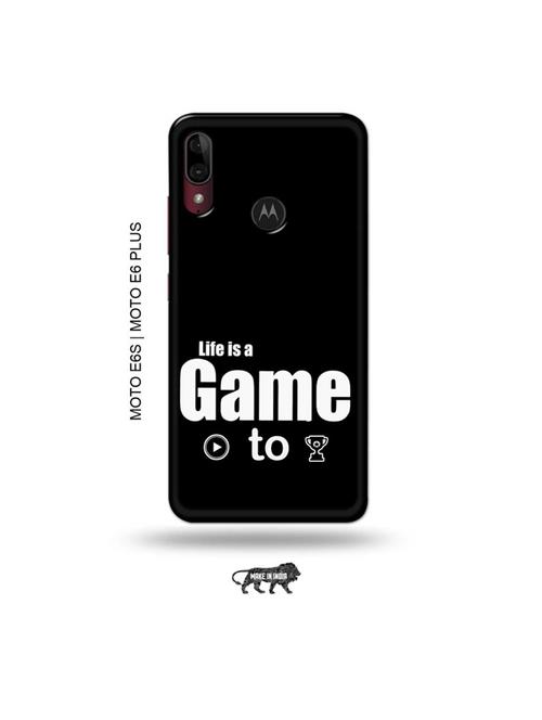 life is a game paly to win back cover compatible with moto e6s , moto e6 plus - 19004051 - Very Small Image - 1