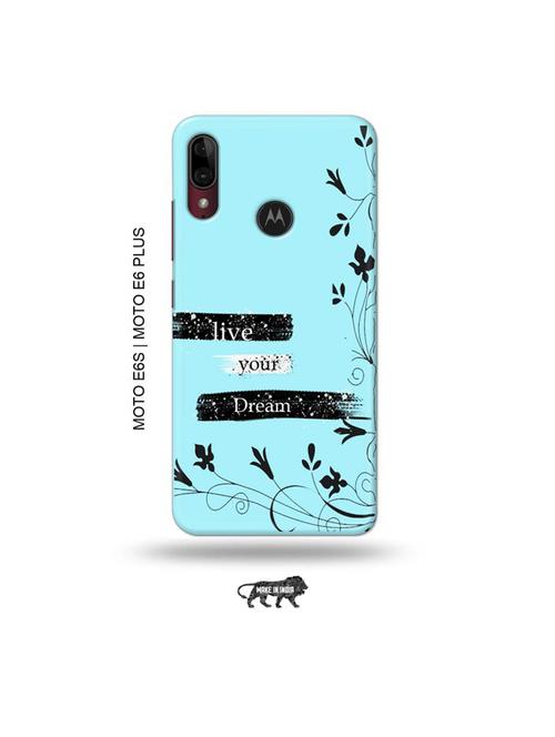 live your dream back cover compatible with moto e6s , moto e6 plus - 19004072 - Very Small Image - 1