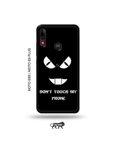 don't touch my phone back cover compatible with moto e6s , moto e6 plus - 19004130 - Very Small Image - 1