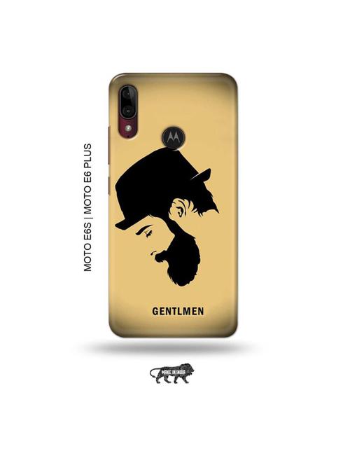 gentleman back cover compatible with moto e6s , moto e6 plus - 19004136 - Very Small Image - 1