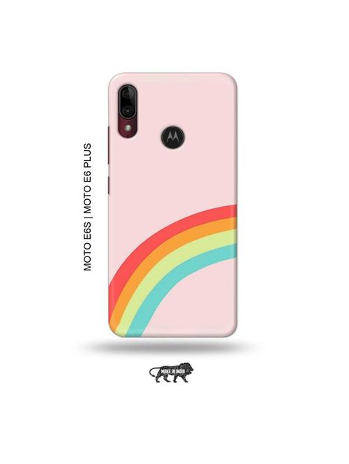 rainbow back cover compatible with moto e6s , moto e6 plus - 19004180 - Very Small Image - 1