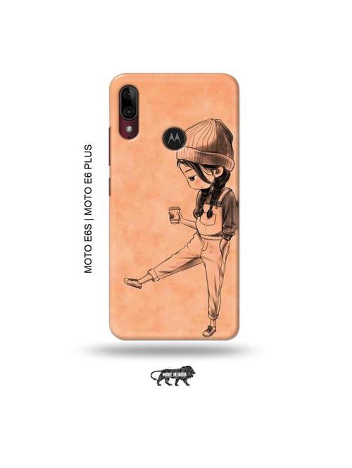 kiddo girl back cover compatible with moto e6s , moto e6 plus - 19004210 - Very Small Image - 1
