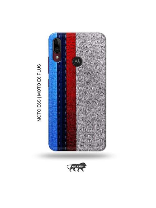 leather strips back cover compatible with moto e6s , moto e6 plus - 19004224 - Very Small Image - 1