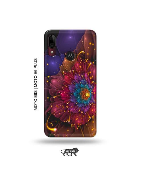 flowers back cover compatible with moto e6s , moto e6 plus - 19004297 - Very Small Image - 1