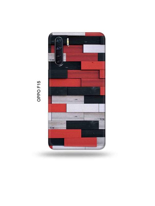colour wooden bricks back cover compatible with oppo f15 - 19004487 - Very Small Image - 1