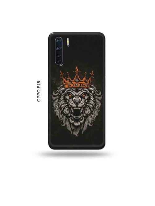king lion back cover compatible with oppo f15 - 19004523 - Very Small Image - 1