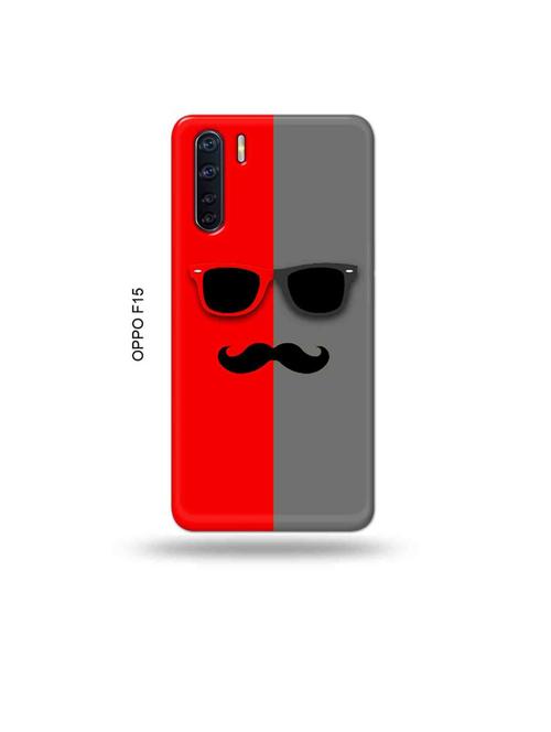 hipster red back cover compatible with oppo f15 - 19004633 - Very Small Image - 1
