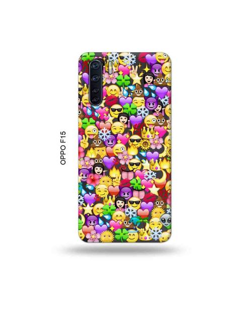 emojis back cover compatible with oppo f15 - 19004657 - Very Small Image - 1