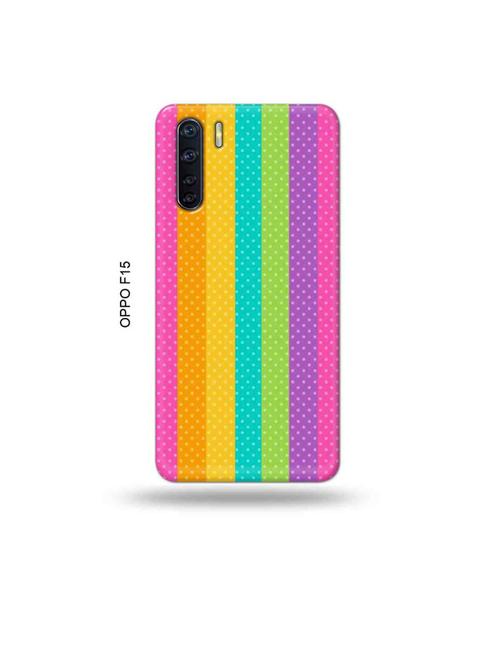 dotted rainbow back cover compatible with oppo f15 - 19004660 - Very Small Image - 1