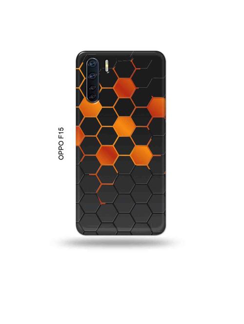 orange honey combs back cover compatible with oppo f15 - 19004685 - Very Small Image - 1