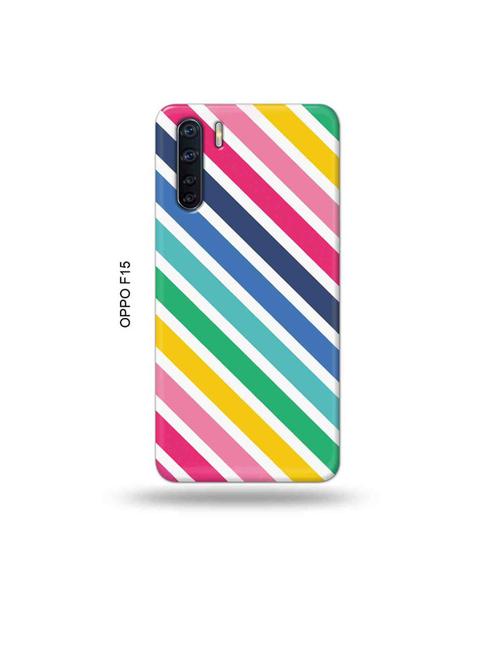 diagonal strips back cover compatible with oppo f15 - 19004689 - Very Small Image - 1