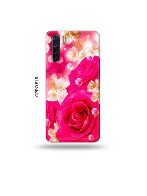 flowers back cover compatible with oppo f15 - 19004788 - Very Small Image - 1