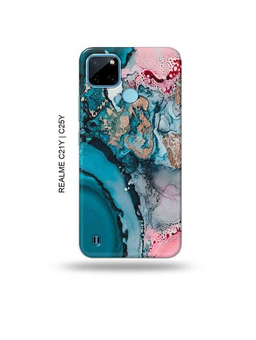 colour marble back cover compatible with realme c21y, realme c25y - 19004971 - Very Small Image - 1
