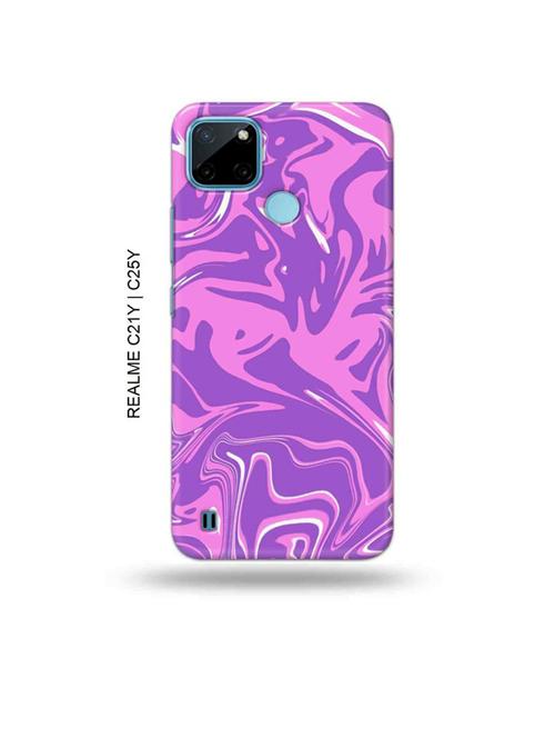 messy pink back cover compatible with realme c21y, realme c25y - 19004977 - Very Small Image - 1