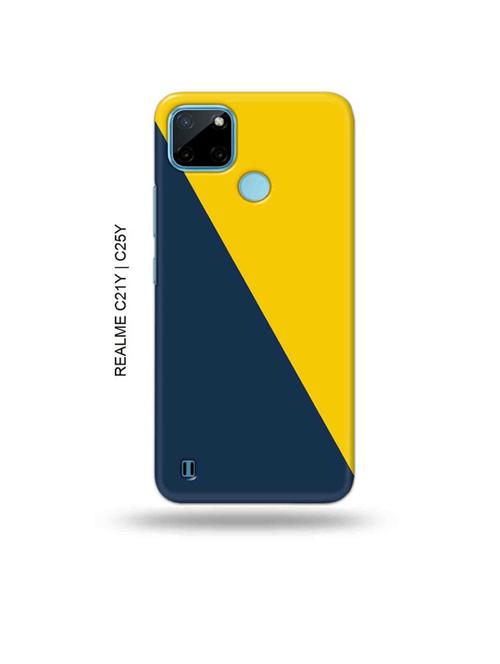 tweakymod designer printed hard case | yellow blue back cover compatible with realme c21y, realme c25y - 19004981 - Very Small Image - 1