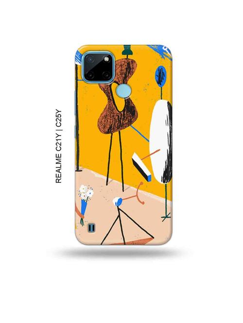 tribal art back cover compatible with realme c21y, realme c25y - 19005000 - Very Small Image - 1
