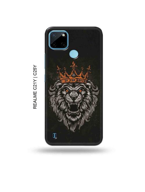 king lion back cover compatible with realme c21y, realme c25y - 19005024 - Very Small Image - 1